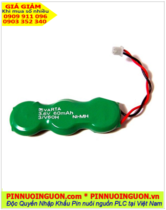 Pin sạc 3/V60H (3.6v-60mAh); Pin sạc NiMh 3.6V-60mAh (3/V60H) chính hãng |HÀNG CÓ SẲN